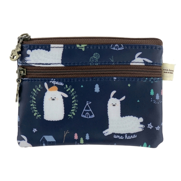 Uma Hana Handbags - Waterproof Alpaca Coin Purse Keychain Pouch Holder